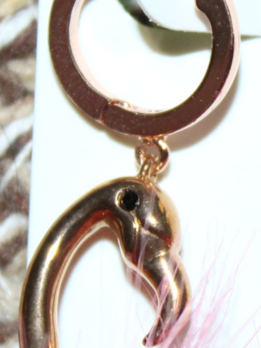 NWT Kate Spade New York "By the Pool " Flamingo necklace and earrings set.  FAB! - Picture 13 of 13